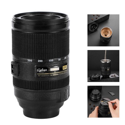 Self-stirring Coffee Tumbler with Camera Lens