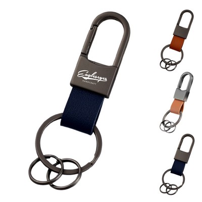 Leather Metal Key Chain