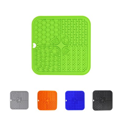 Food-Grade Silicone Pet Lick Mat with Suction Cup