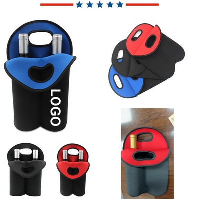 Double Bottle Neoprene Wine Tote