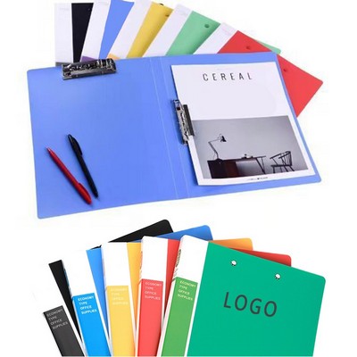 Thickened Plastic Double Strong Clip Folder
