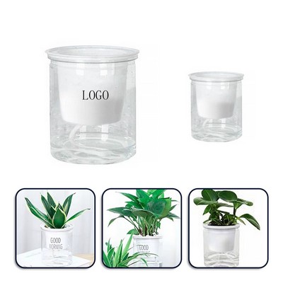 Transparent Self-Watering Pot