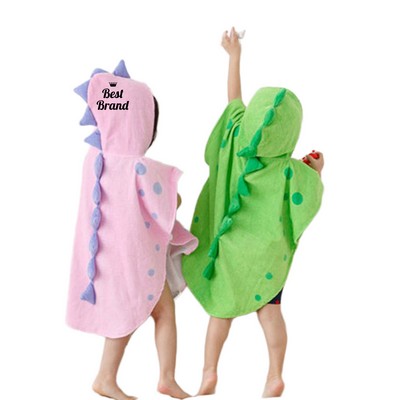 Cute Dinosaur-Style Kids' Bath Towel Capes