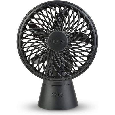 Treva 5 Inch Rechargeable Oscillating Fan - Black