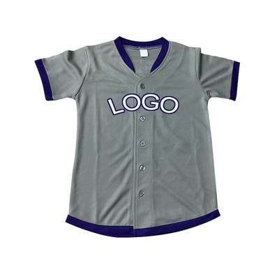 Custom Full-Button Baseball Jersey (Full Color Dye Sublimated)