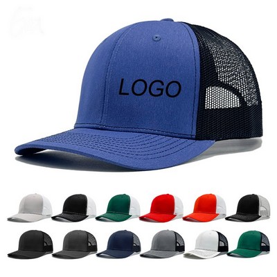6 Panel Sports Mesh Trucker Hats
