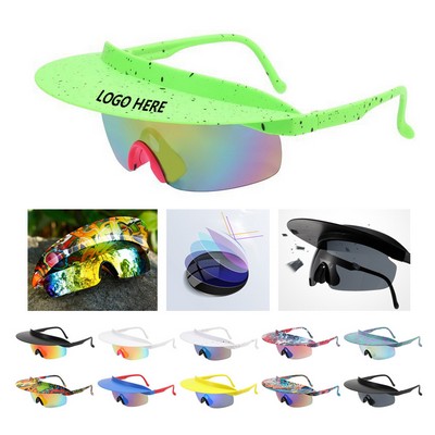 Performance Brimmed Sunglasses with UV400 Protection