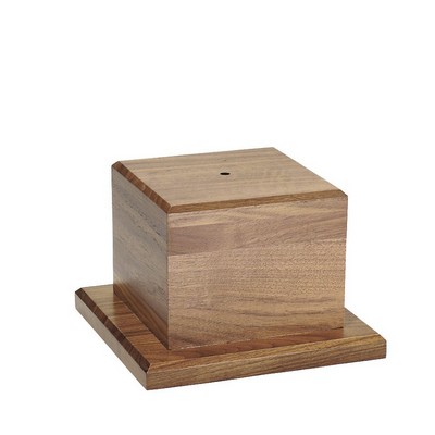 Genuine Hand Rubbed American Walnut Base (5" x 5" x 3/4")