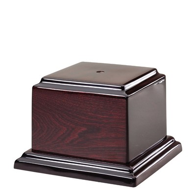High Gloss Rosewood Piano Finish Base (5 3/4" x 5 3/4" x 1")