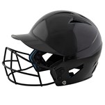 HX Rookie Baseball Helmet w/Facemask; Uncoated