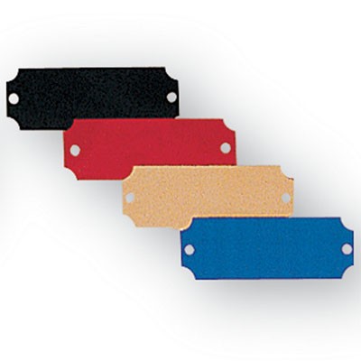 Red Aluminum Plaque Plate (2 1/2" x 7/8")