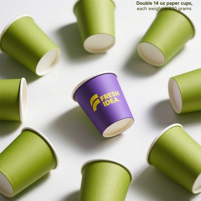 14 - Ounce Customizable Double - Layer Paper Cup