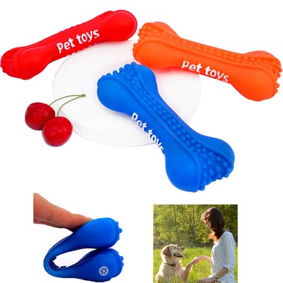 Bone Shaped Pet Squeaker Toy