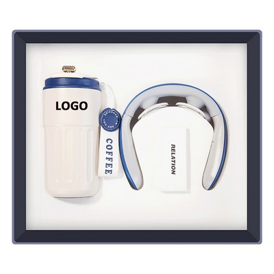 Coffee Bottle + Cervical Massage Machine Gift Set