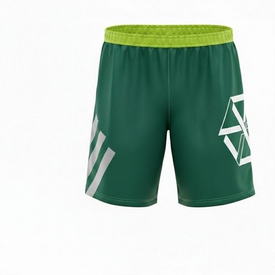 Unisex Sublimated Training Shorts Poly Spandex 4.8 oz