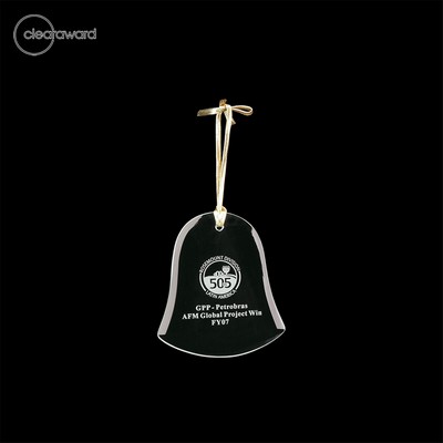 Clearaward Jade Crystal Holiday Ornament Bell