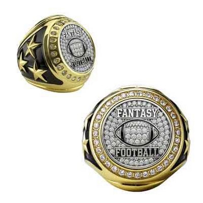 Fantasy Football Championship Bling Ring Gold