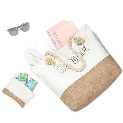 Two-tone Santorini Tote