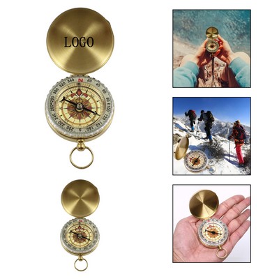 Copper Compass Pocket Navigation Watch