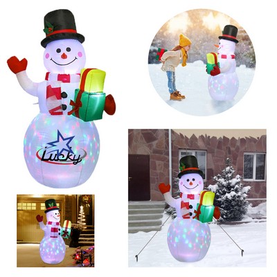 Christmas Inflatable Glowing Snowman Toy