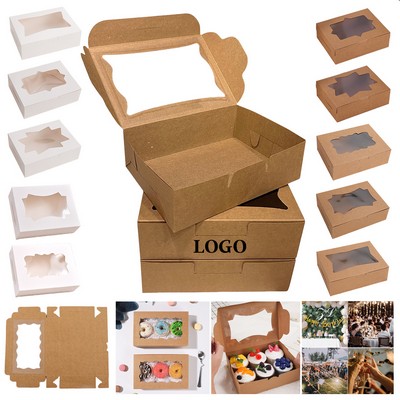 Windowed Bakery Box in Premium Kraft Paper