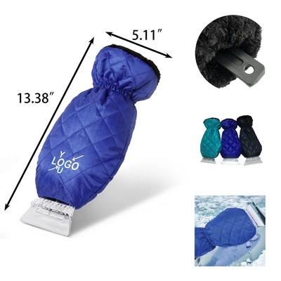 Glove-Integrated Snow Scraper