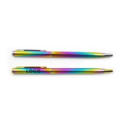 Gradient Metal Ballpoint Pen with Clip