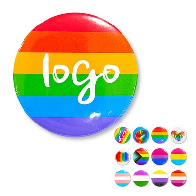 Rainbow Pride Cute Tinplate Button