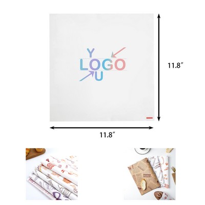 Personalized Hamburger Food Wrap Paper