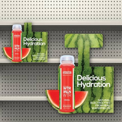 Vinyl Shelf Talker (5.847"x6.8391")Watermelon Shape