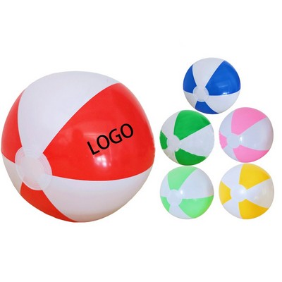 12" PVC Two Tone Inflatable Beach Ball Water Toy