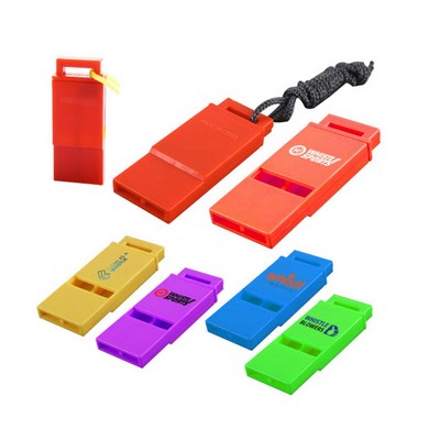 Customizable High Decibel Plastic Flat Whistle
