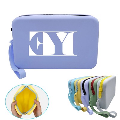 Silicone Organizer Case/ Changes Wallet Bag with Hand strap