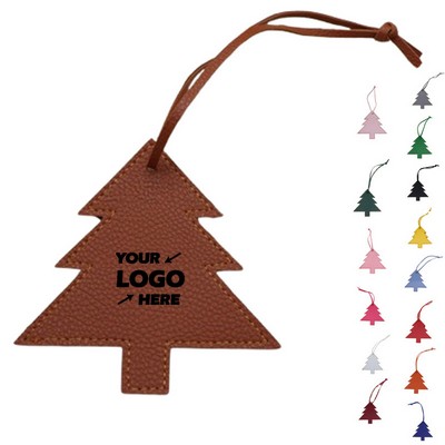 Leather Christmas Tree Ornament