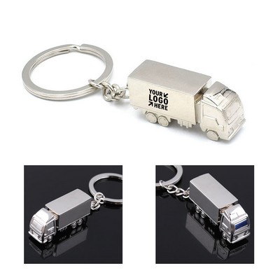 Truck Shape Metal Keychain