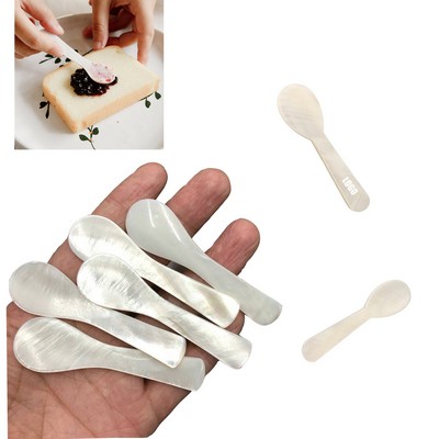 3" Natural Pearl Caviar Shell Spoon