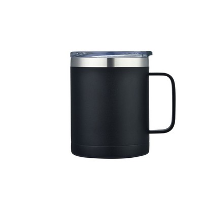 Endura 14 oz Black SS Vacuum Camping Mug W/ Handle