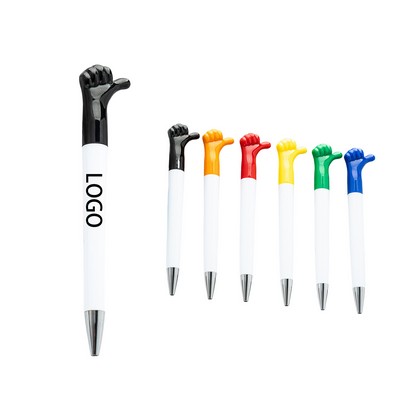 Hand Gesture Plastic Ballpoint Pen