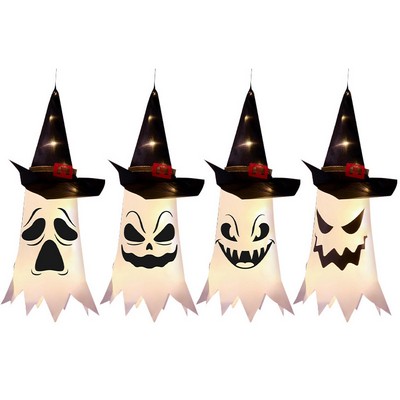Spooky Witch Hat Ghost Lanterns
