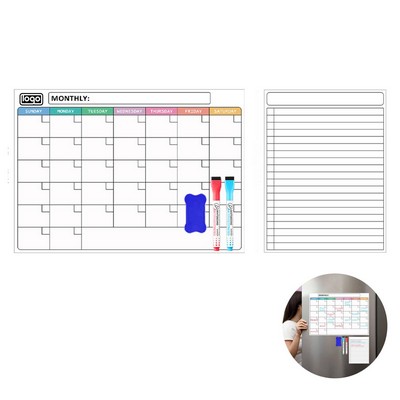 Magnetic Monthly Fridge Calendar