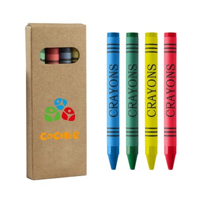 4 Color Box Set Of Crayons