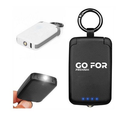 2000mah Ultra Slim Built in Cables Power Bank