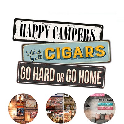 Vintage Metal Tin Sign Home Décor