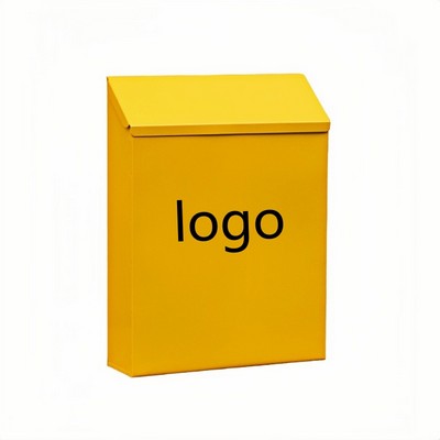 Retro Style Metal Wall-Mount Mailbox with Lock for Home Decor and Secure Delivery