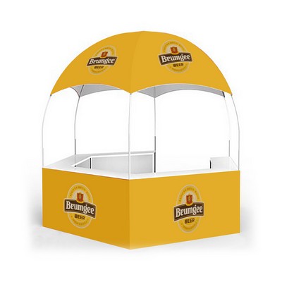 Custom 10'X10' Promotion Event Hexagonal Kiosk Dome Tent (Full Color)