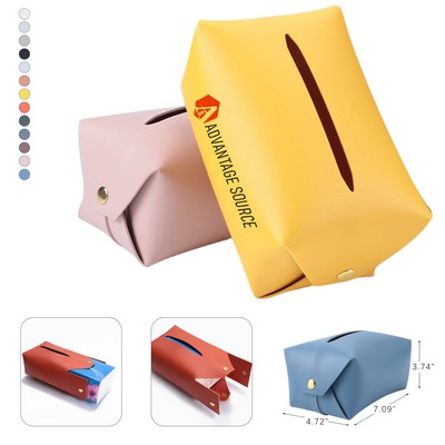 PU Leather Tissue Box Cover