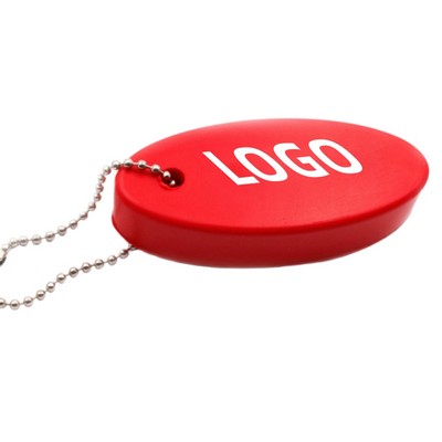 Custom Foam EVA Floating Keychain with Printed Logo and Bead Design