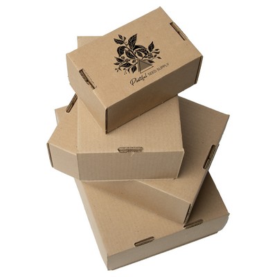 One Color Natural Display Mailer Box w/Outside Imprint (8" x 6" x 4")