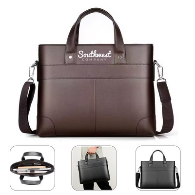 Rustic Distressed Leather Shoulder Bag