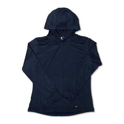 Ladies Blacks Beach Hoodie-Black Heather